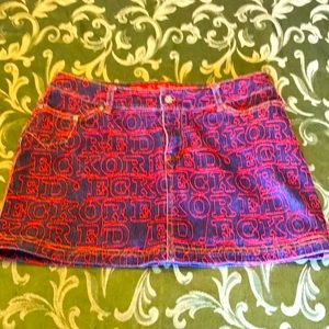 Ecko res eckored miniskirt vintage 30” waist 14” length